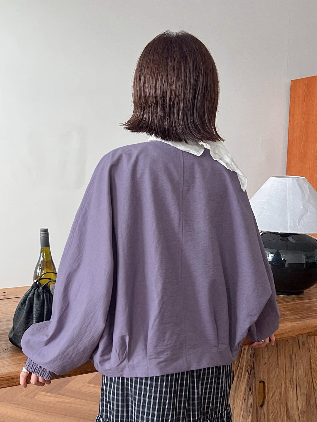 17a25 Basic round-neck jacket