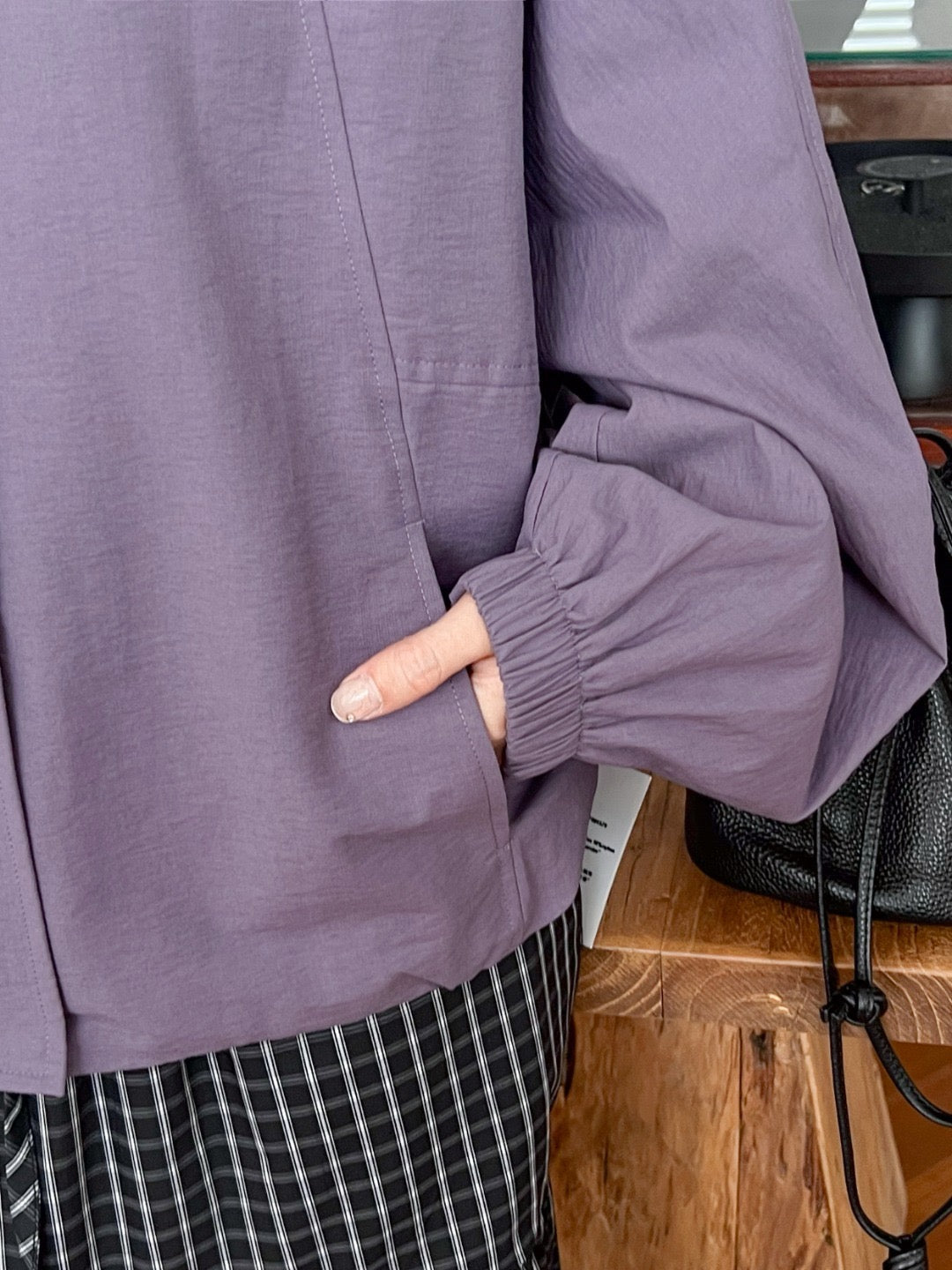 17a25 Basic round-neck jacket