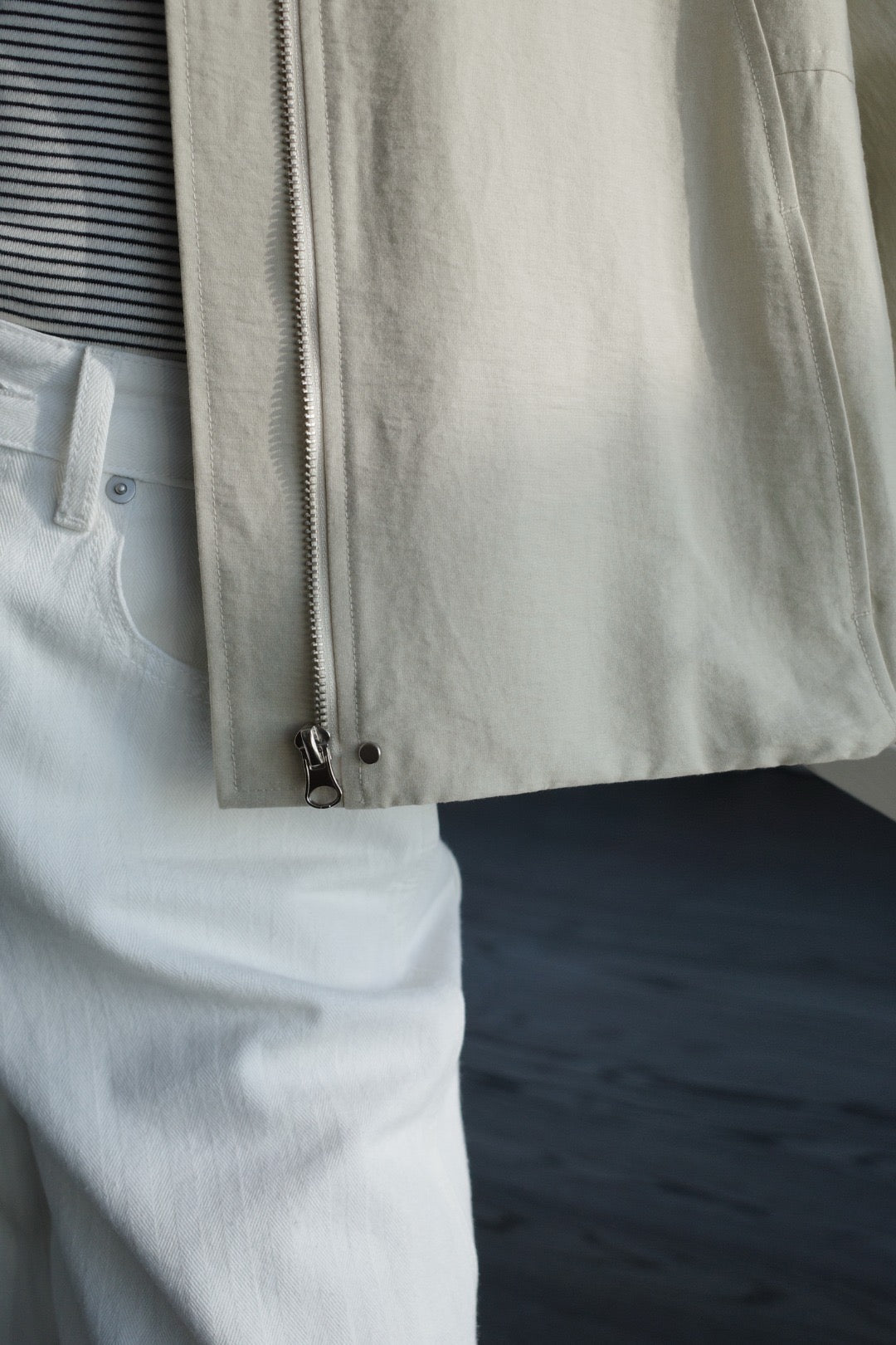 17a25 Basic round-neck jacket