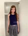 15v37 Tiered gingham skirt – lightweight volume