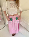 15a73 Lace-embroidered cropped blouse – retro charm