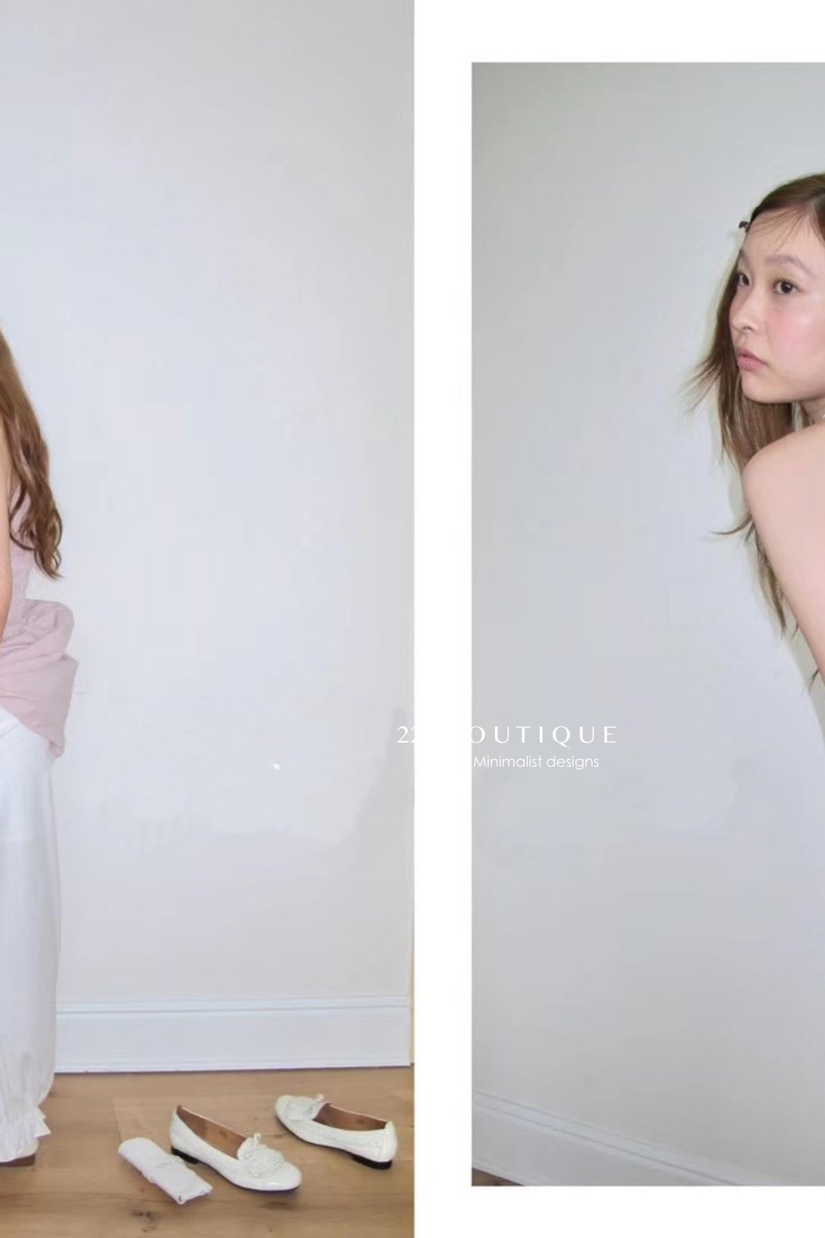 15v38 Textured smocked midi dress – soft pastel charm