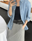 Cotton-cashmere cami with padded cups