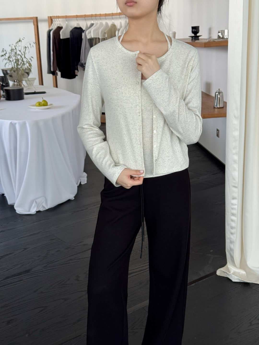 17a29 Cotton knit set