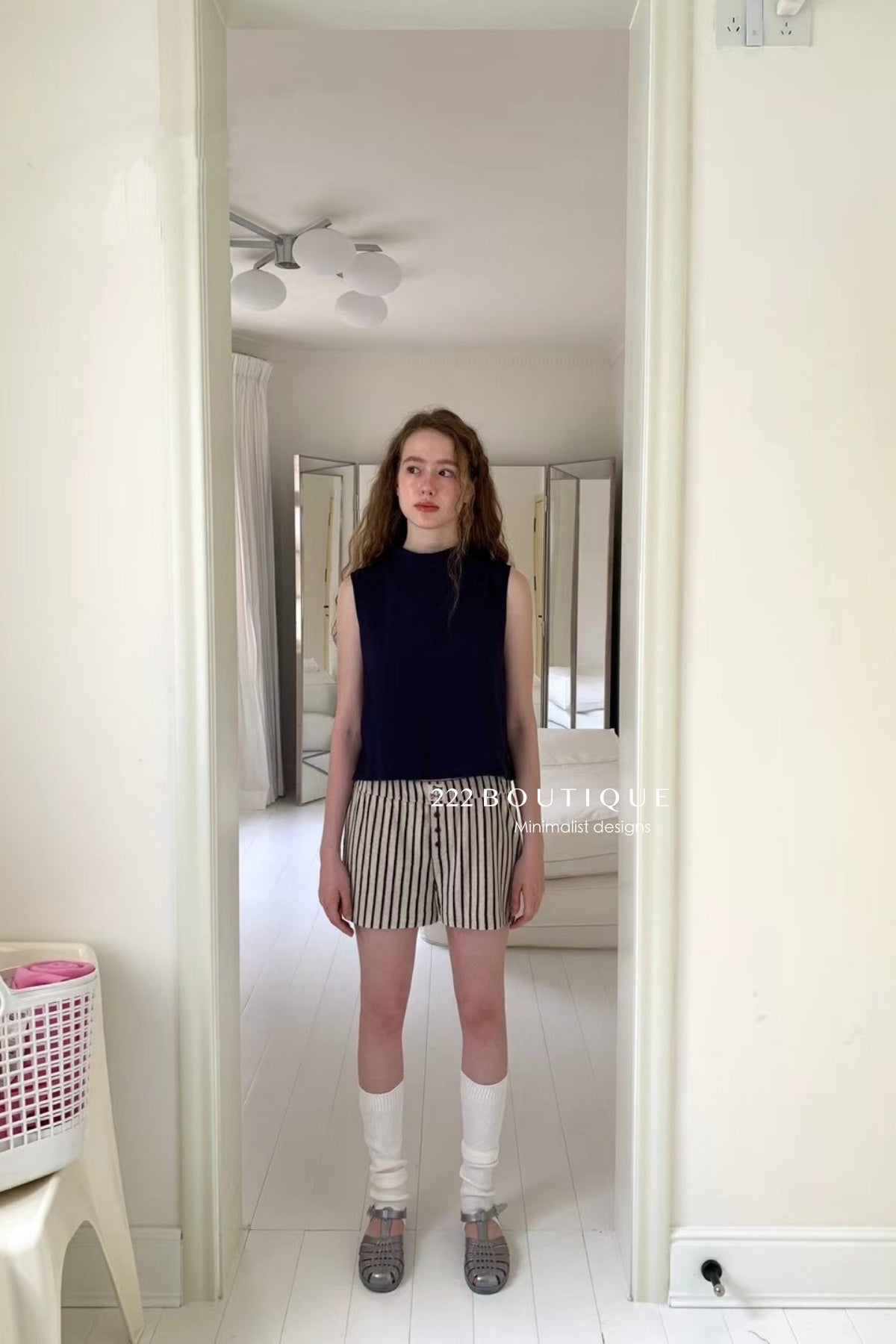 15q14 Terry striped shorts – playful &amp; comfy