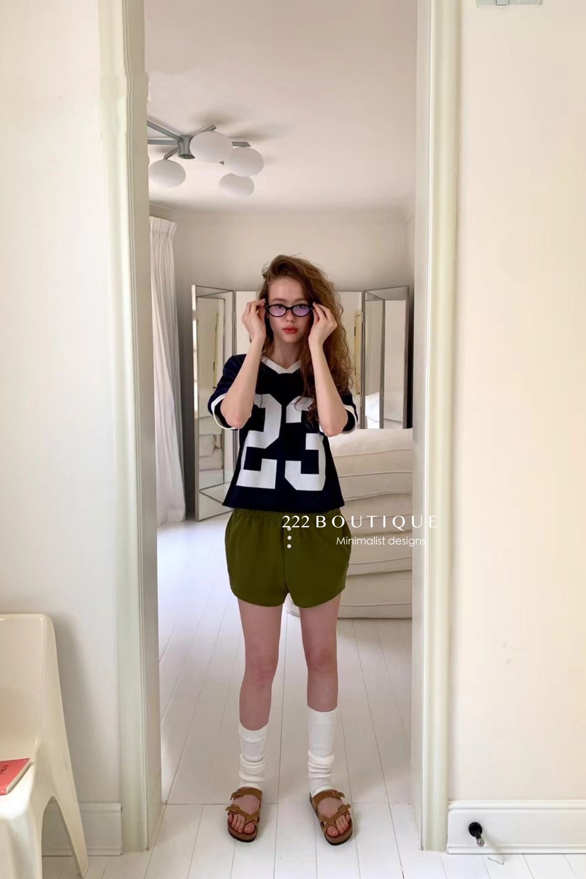15a76 Satin-trim mesh tee – sporty with a twist