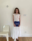 16v7 WHITE PANELLED COTTON TOP – SLEEVELESS SUMMER EDITION