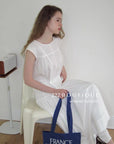 16v7 WHITE PANELLED COTTON TOP – SLEEVELESS SUMMER EDITION