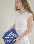 16v7 WHITE PANELLED COTTON TOP – SLEEVELESS SUMMER EDITION