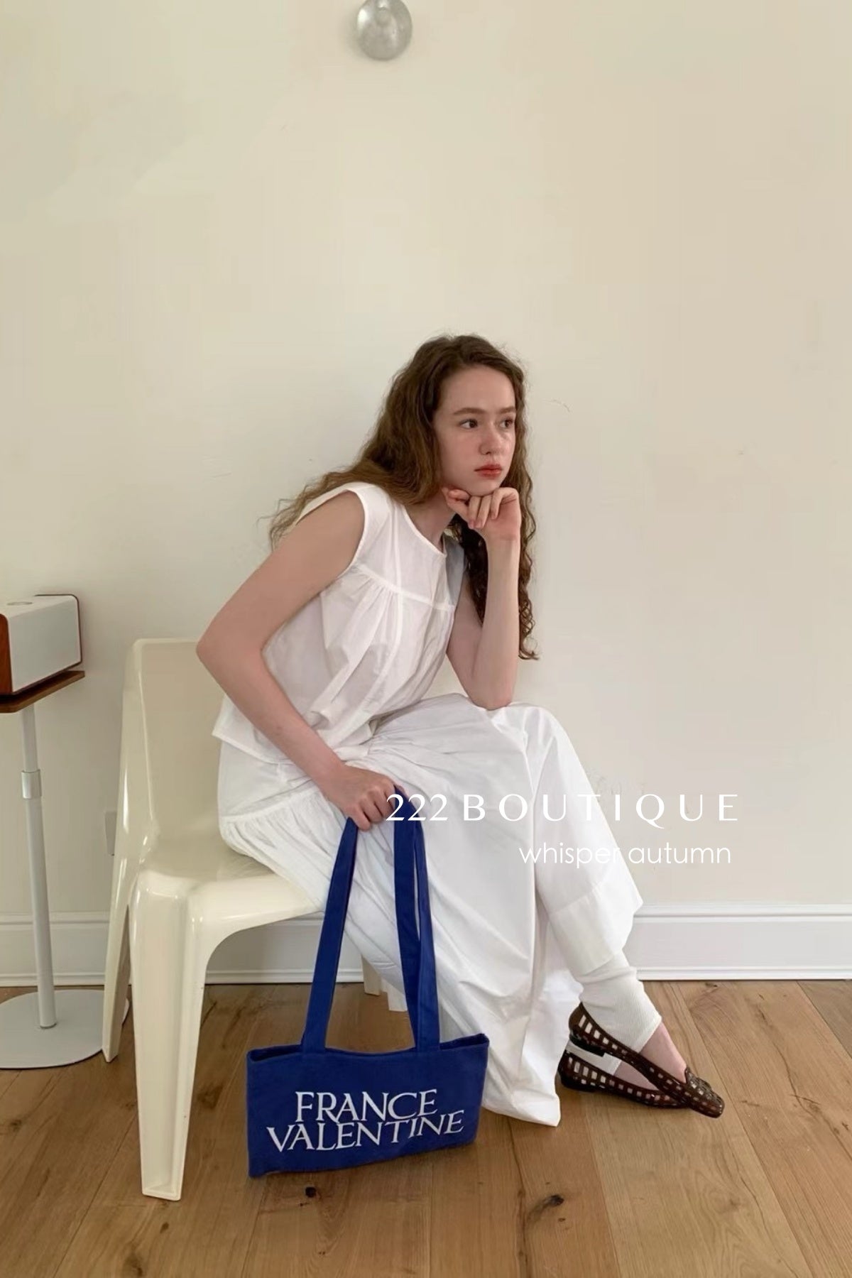 16v7 WHITE PANELLED COTTON TOP – SLEEVELESS SUMMER EDITION