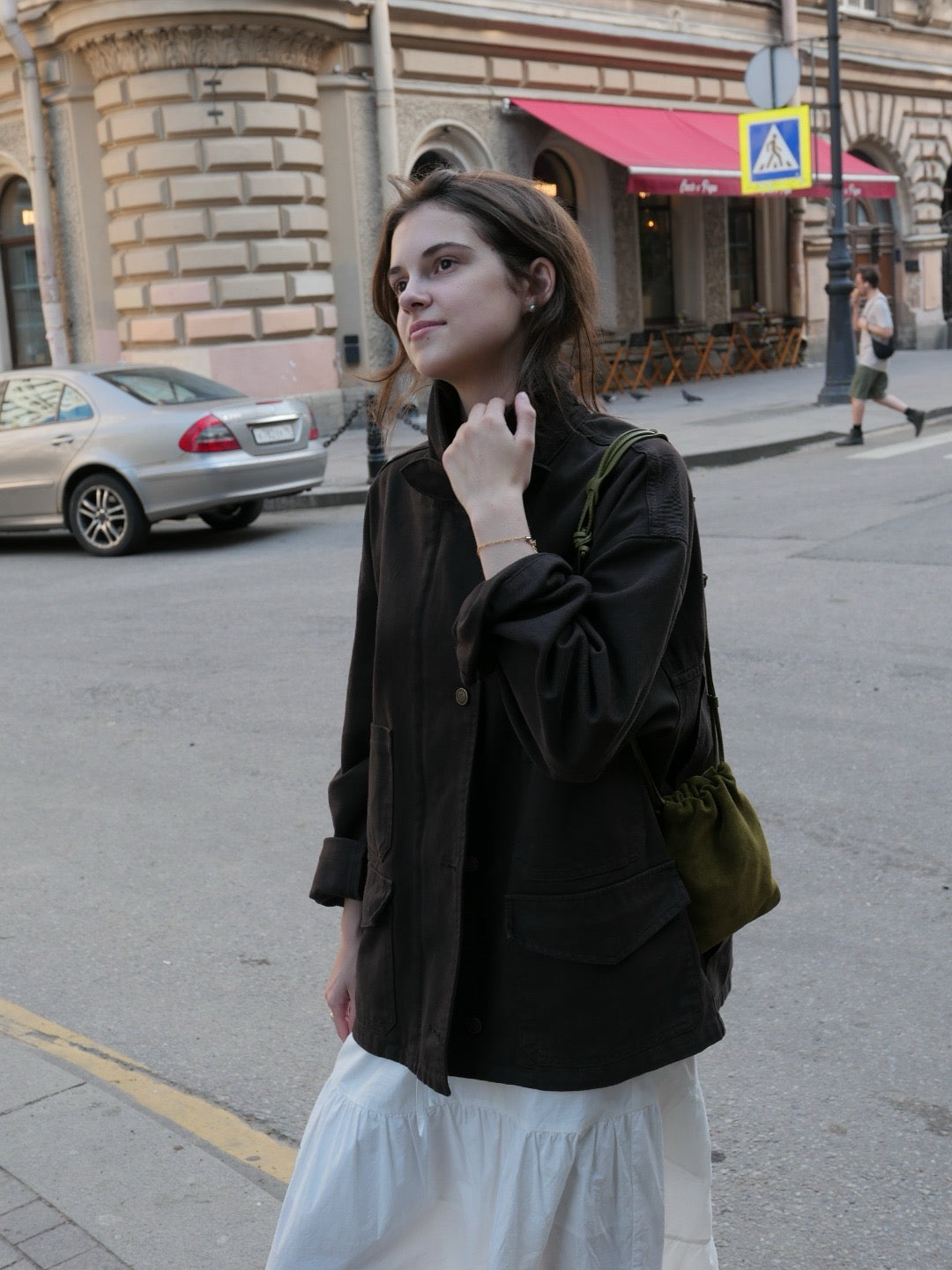 17a30 Basic khaki jacket