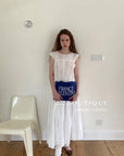 16v7 WHITE PANELLED COTTON TOP – SLEEVELESS SUMMER EDITION