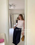 16q9 Pleated hem trousers