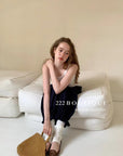16q9 Pleated hem trousers