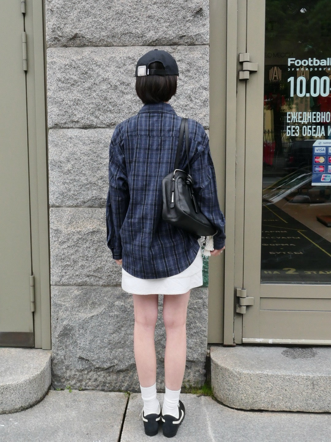 17v1 Basic pleated mini skirt