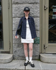 17v1 Basic pleated mini skirt
