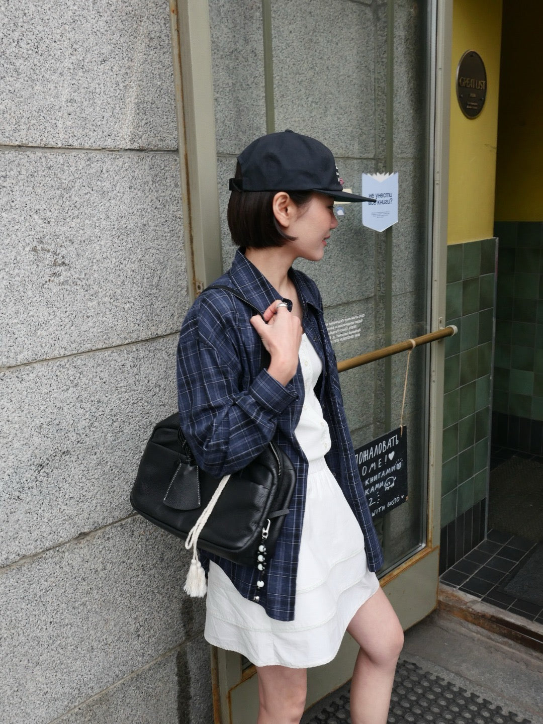17v1 Basic pleated mini skirt