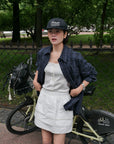 17v1 Basic pleated mini skirt
