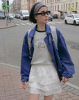 17v1 Basic pleated mini skirt