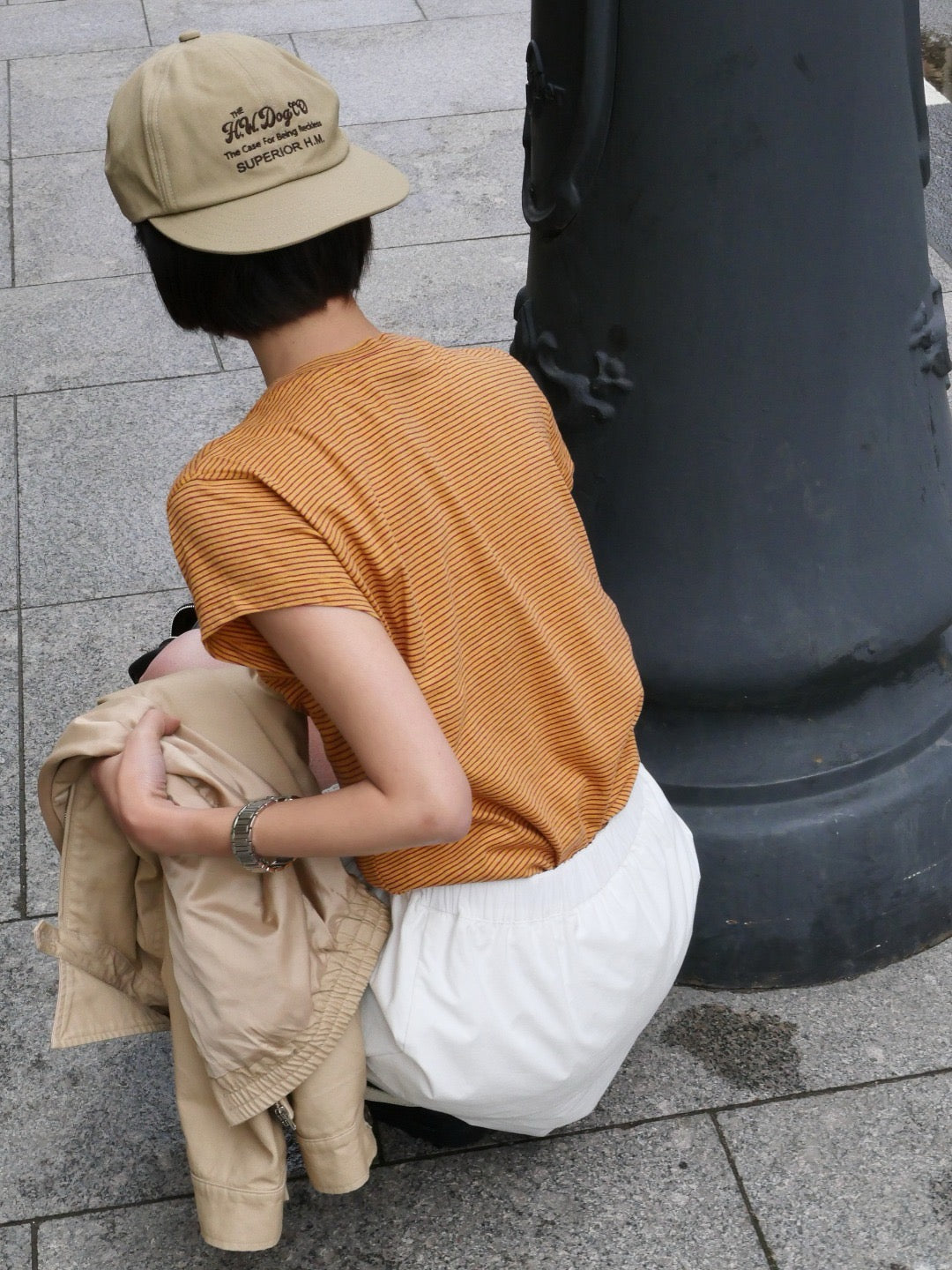 17v1 Basic pleated mini skirt