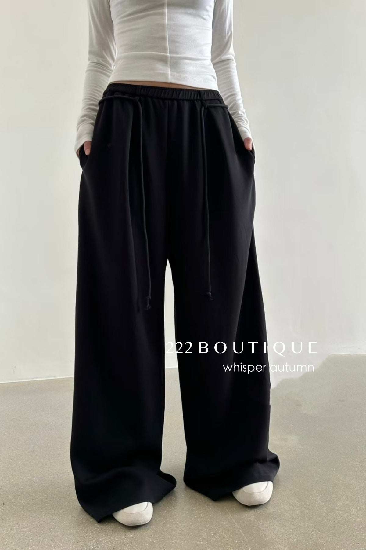 16q8 Basic straight-leg cotton trousers