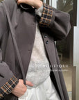 16a29 Long trench coat with belt