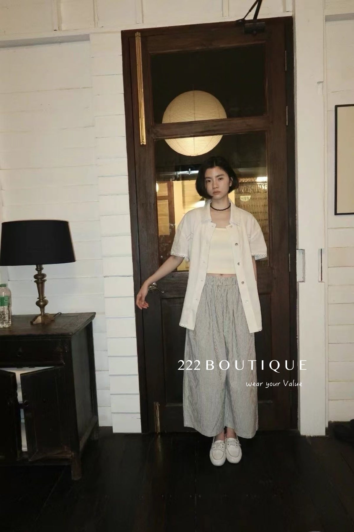 13Q11 Breathable Wide Straight-leg Pants