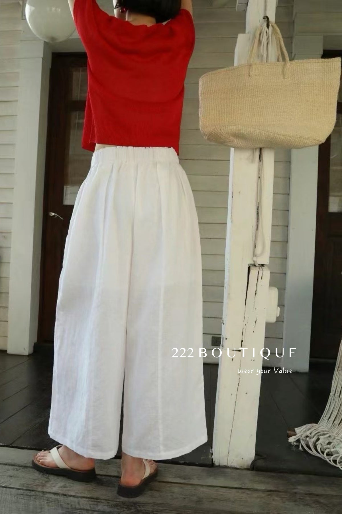13Q11 Breathable Wide Straight-leg Pants