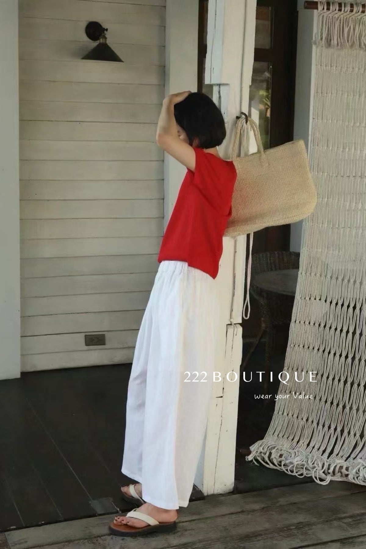 13Q11 Breathable Wide Straight-leg Pants