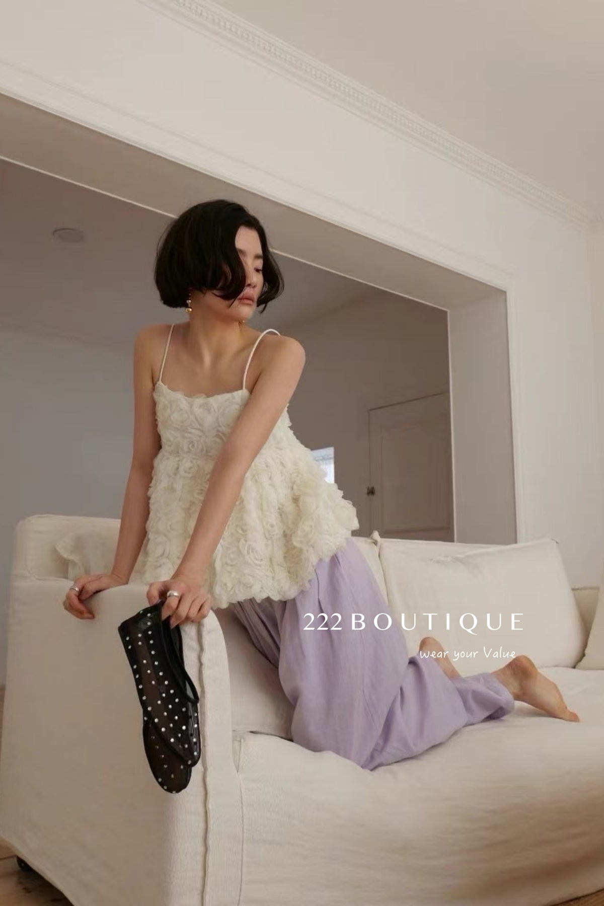 13Q11 Breathable Wide Straight-leg Pants