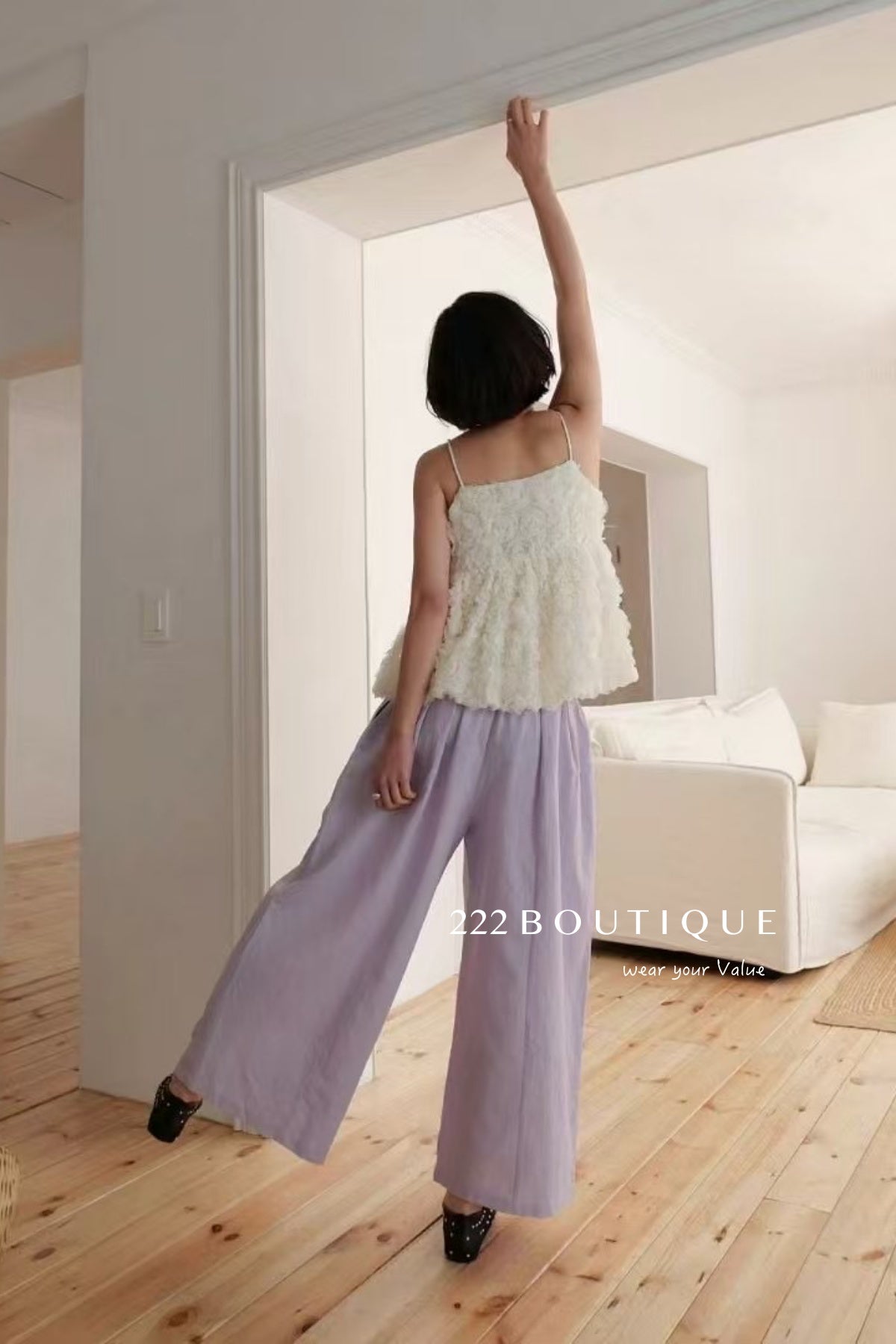 13Q11 Breathable Wide Straight-leg Pants