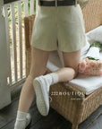 13A12 Belted Summer Shorts