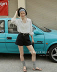 13A12 Belted Summer Shorts