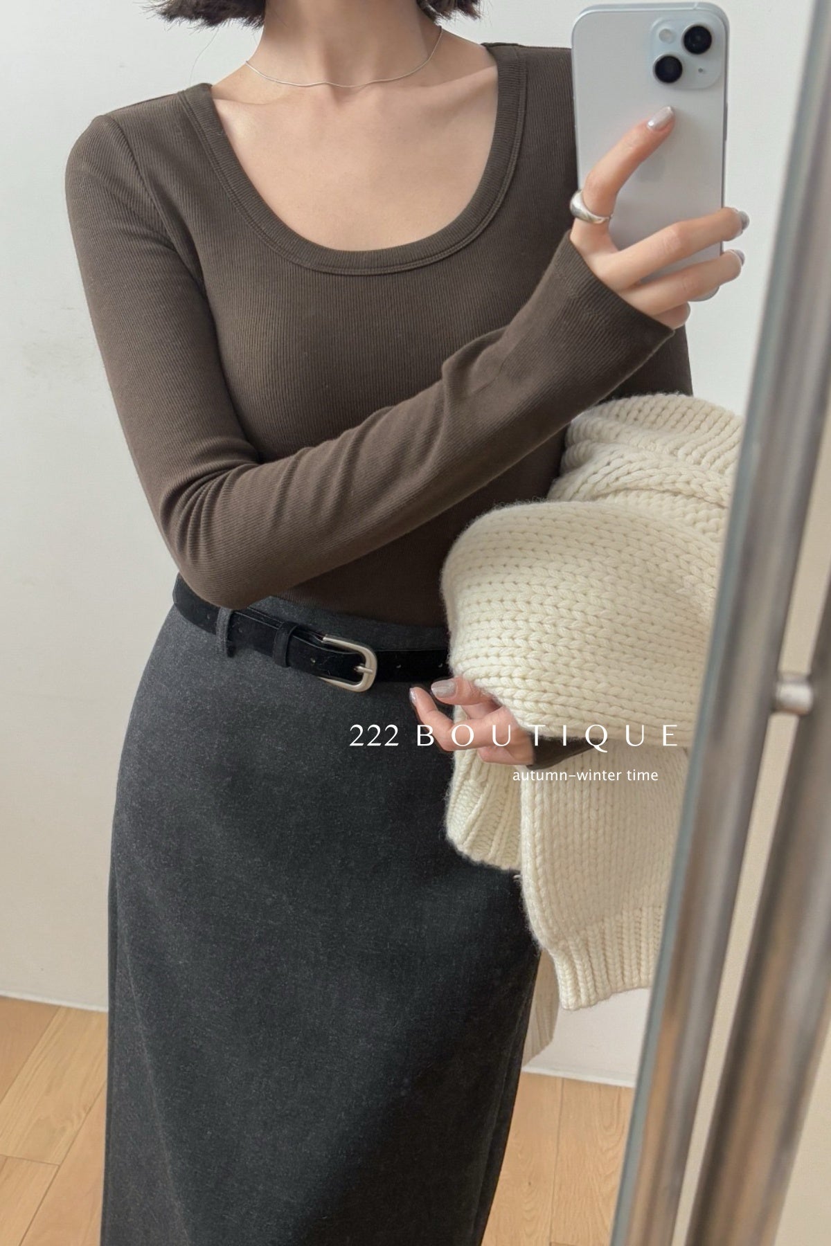 18a28 Thermal fitted U-neck top with padded chest