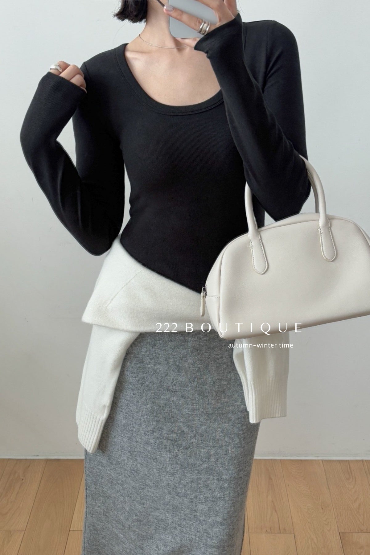 18a28 Thermal fitted U-neck top with padded chest