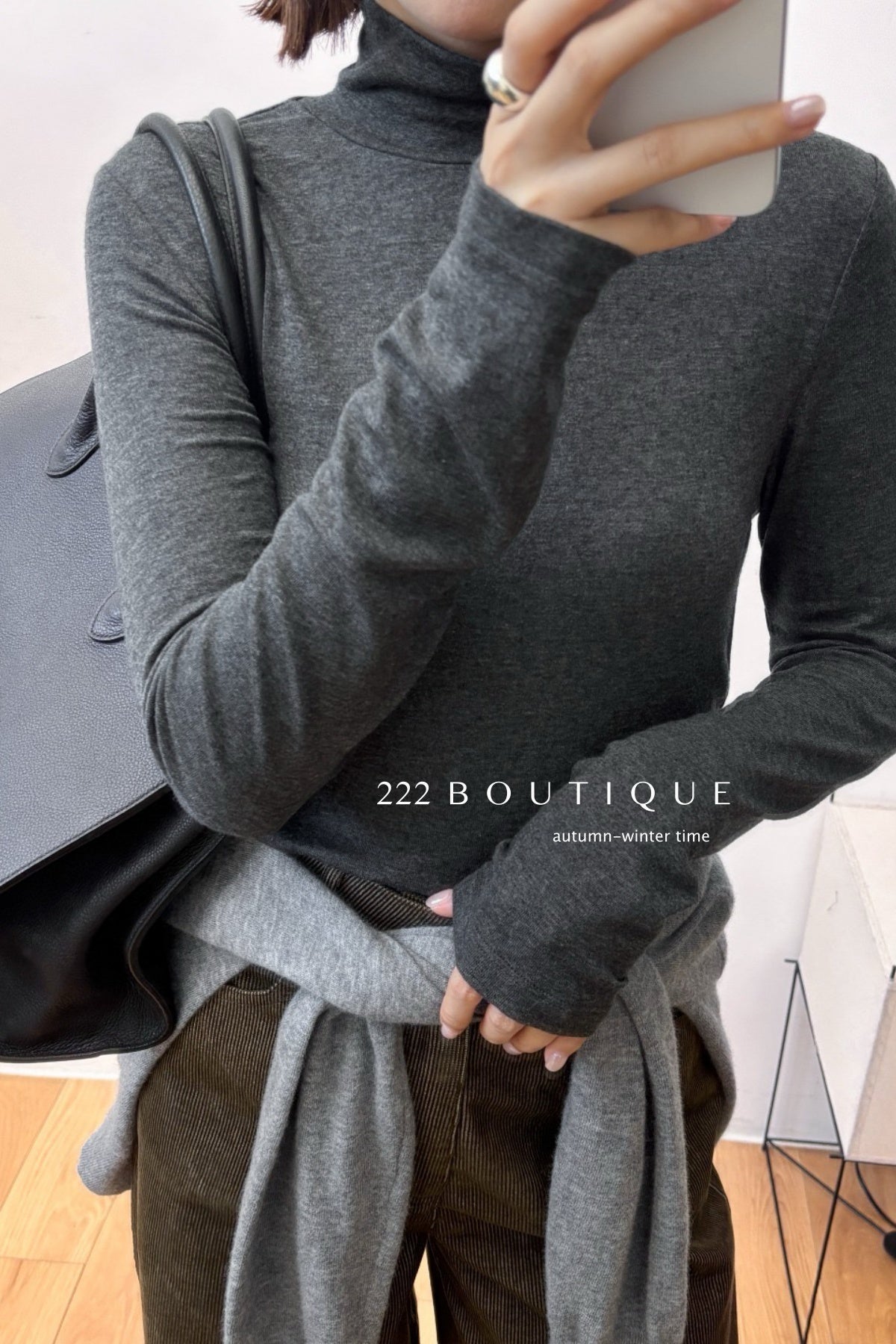 18a29 Cashmere turtleneck top
