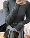 18a29 Cashmere turtleneck top