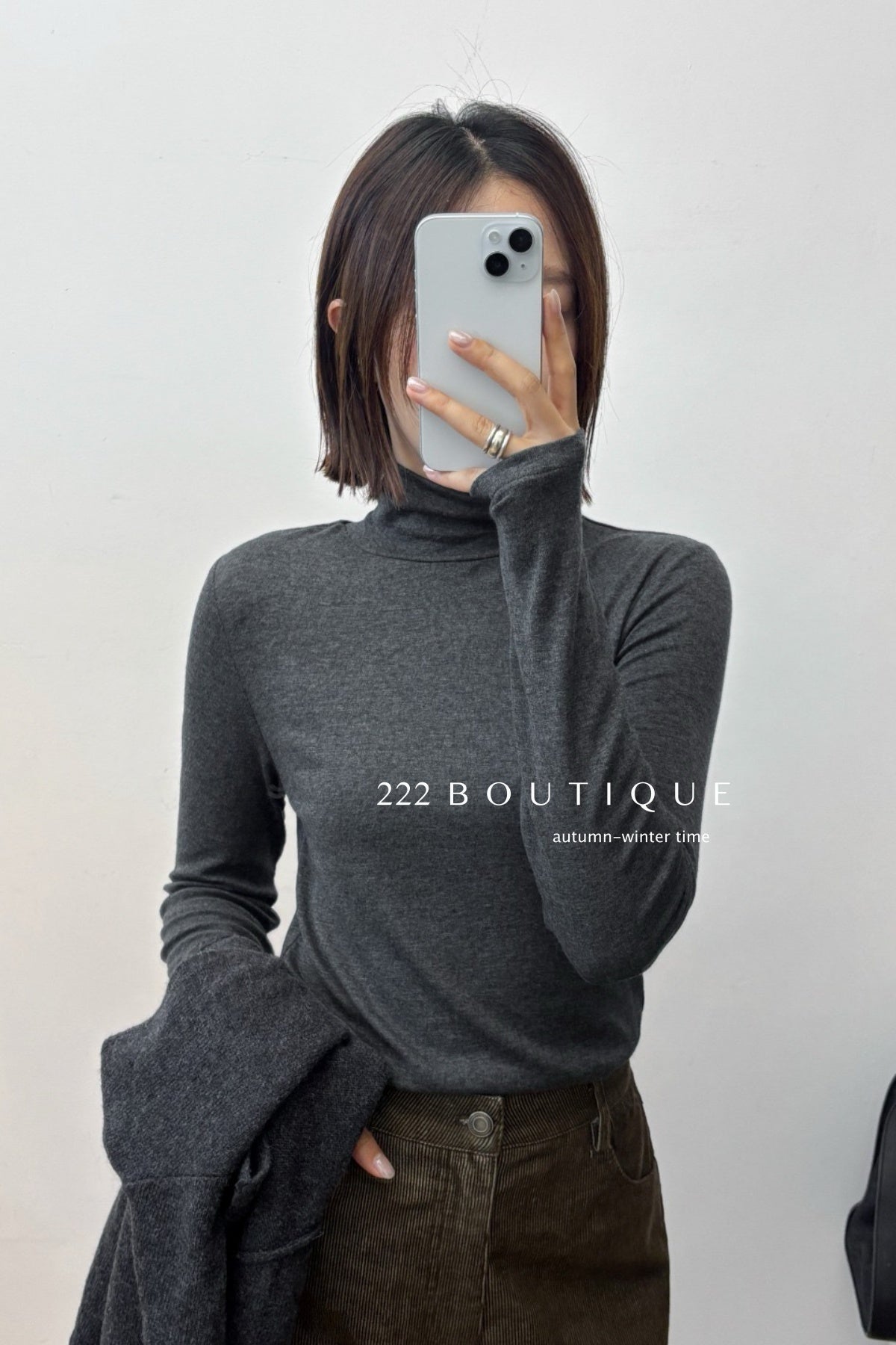 18a29 Cashmere turtleneck top