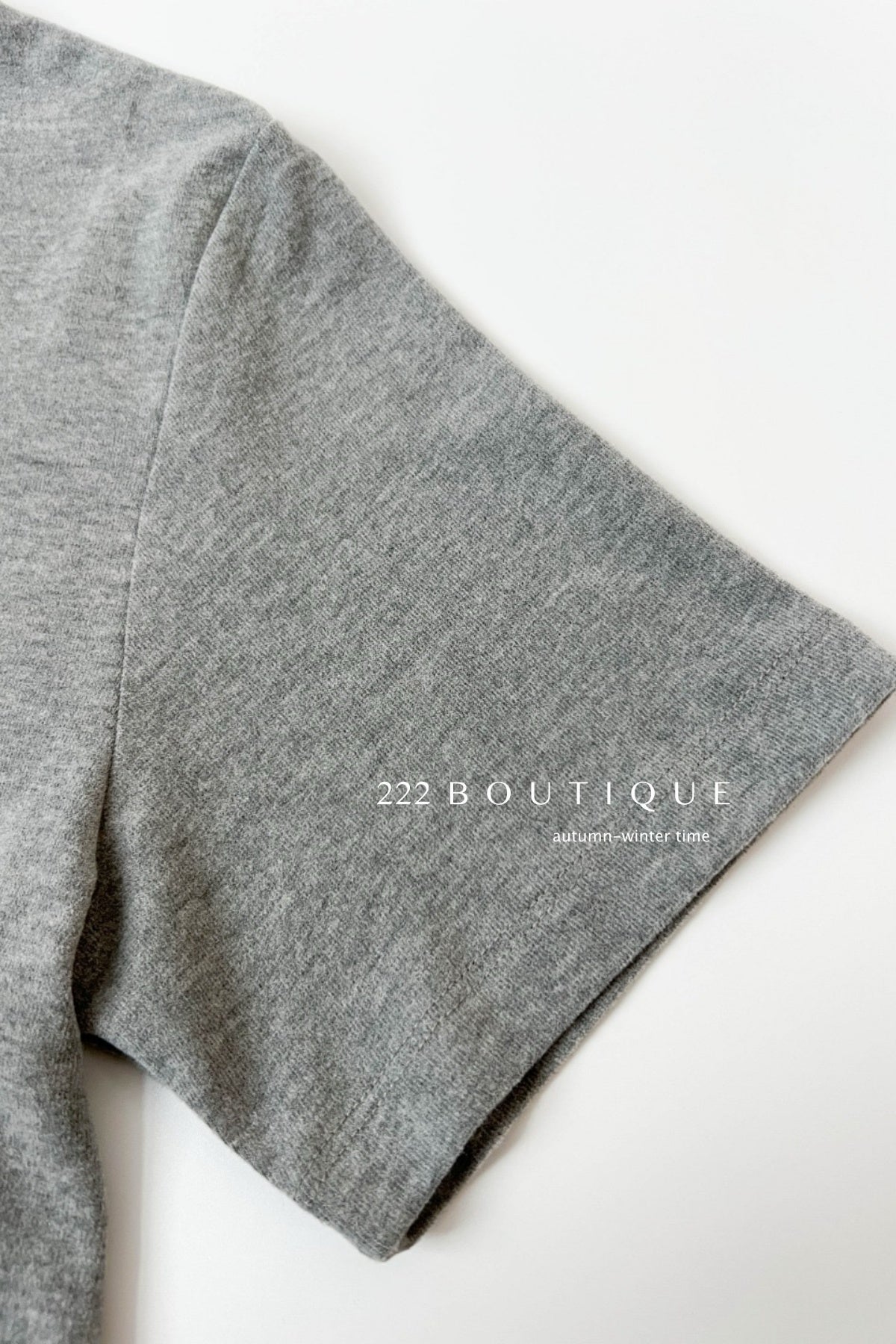 18a32 Basic light grey oversized tee