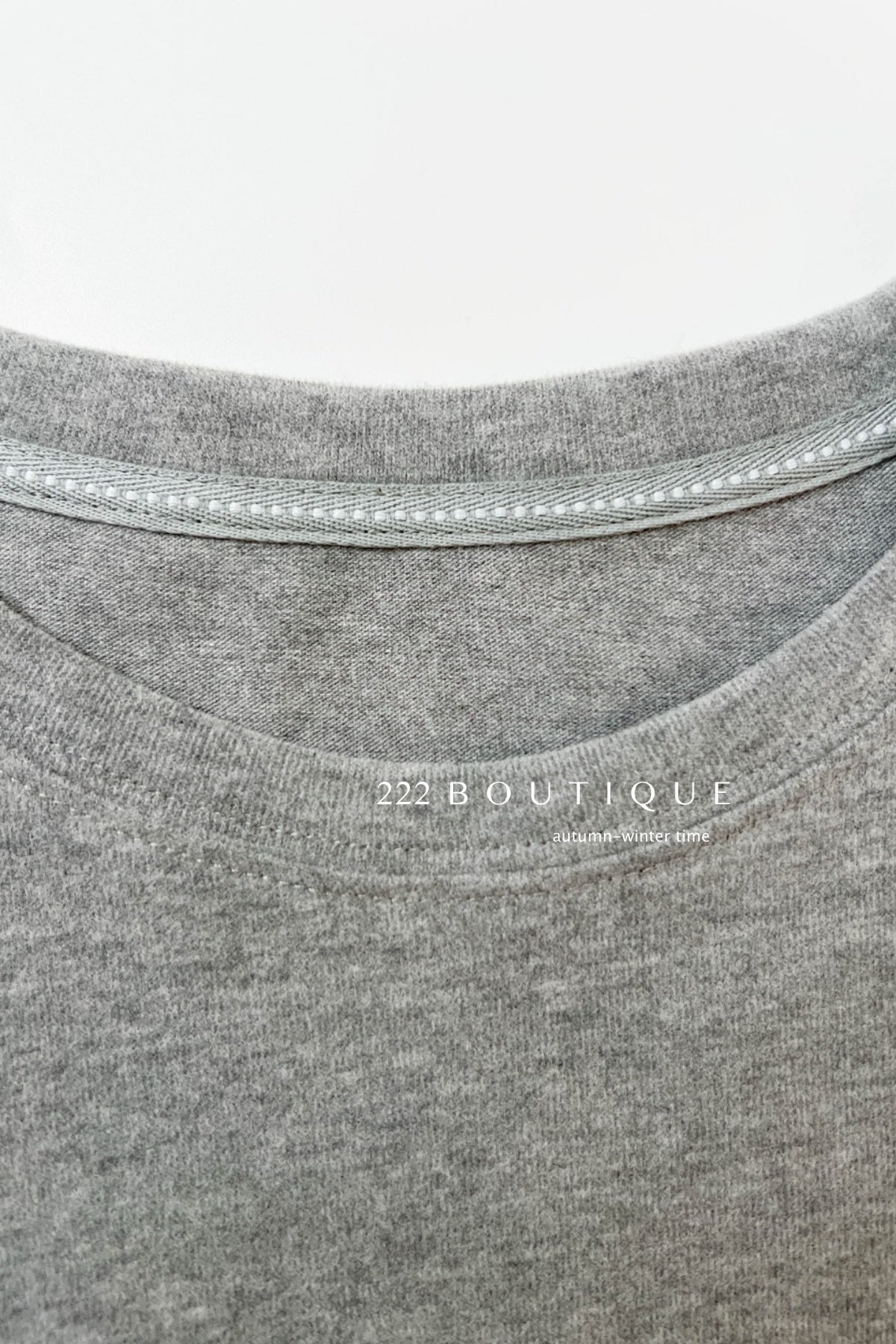 18a32 Basic light grey oversized tee