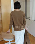 18a33 V-neck cashmere sweater