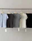 14a48 Ribbed Buttoned Tee – Casual & Fitted