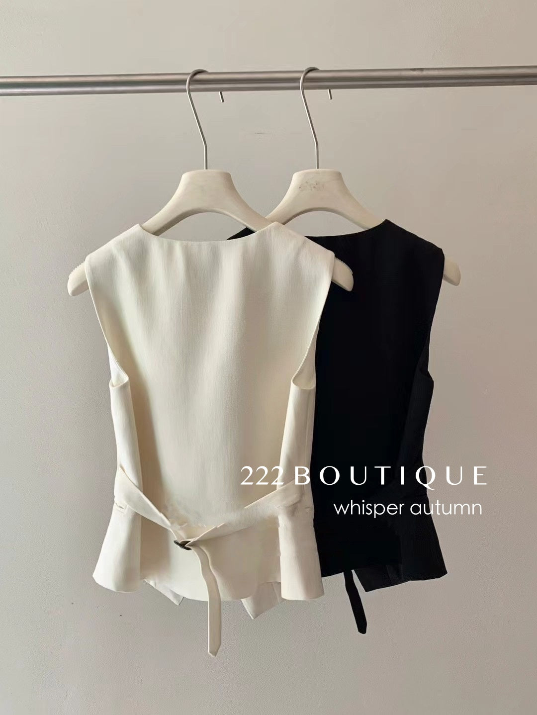 16a75 Asymmetrical-button gilet top