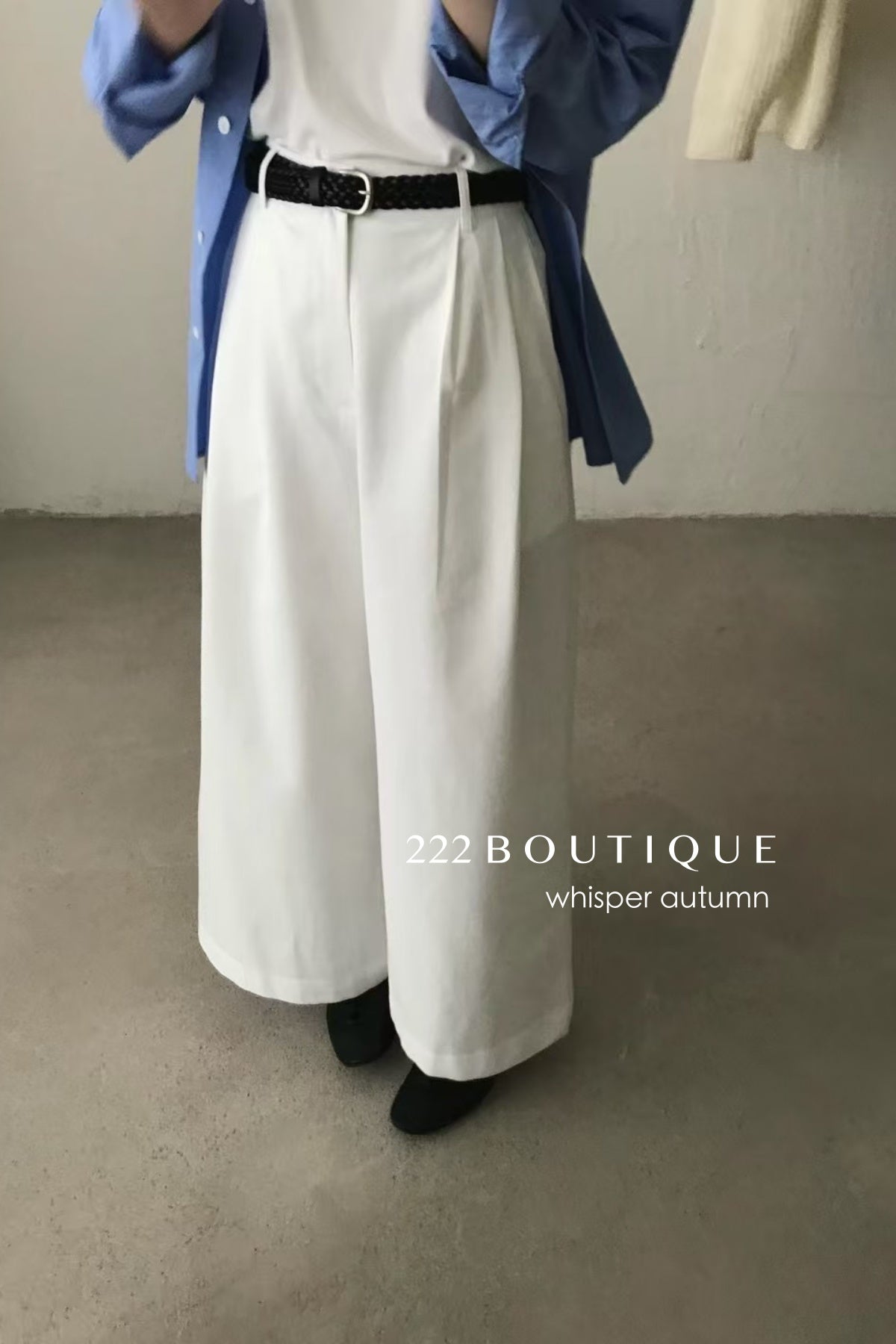 16Q15 Straight-leg khaki trousers with belt