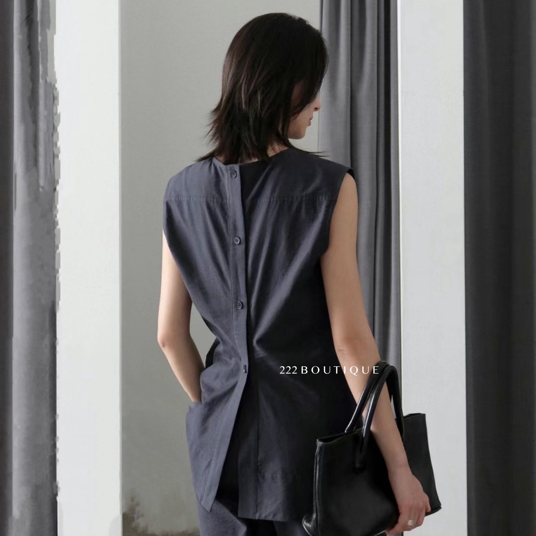 14a49 Structured Cotton Muscle Tank – Minimalist Edge