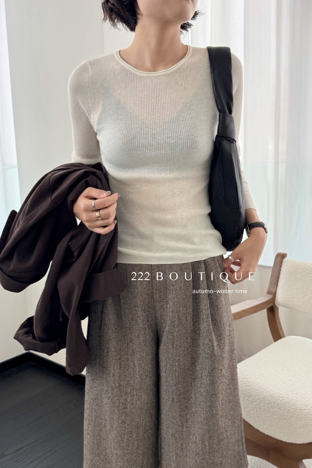 18a37 Cashmere knit top