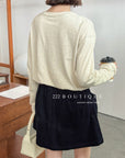 18a38 Cotton long-sleeve tee
