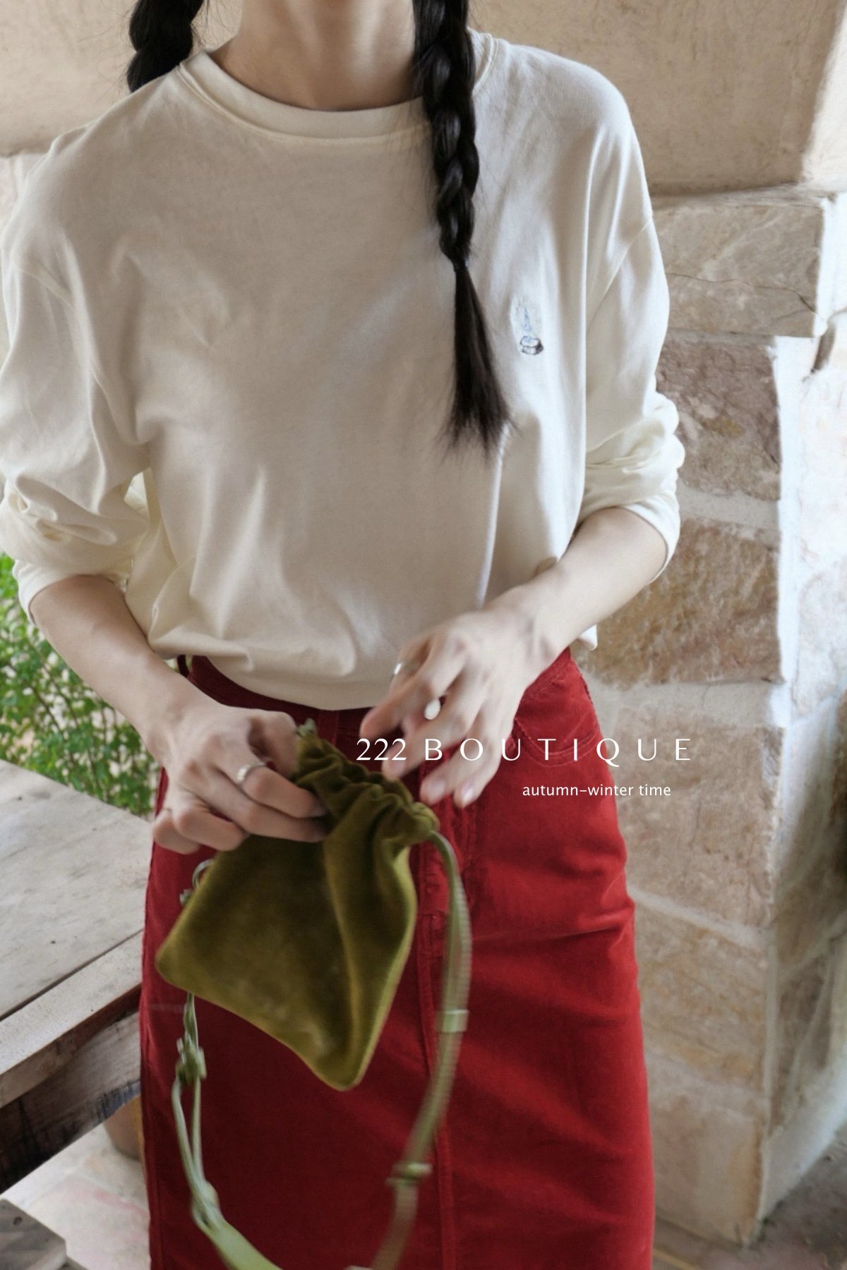 18a38 Cotton long-sleeve tee