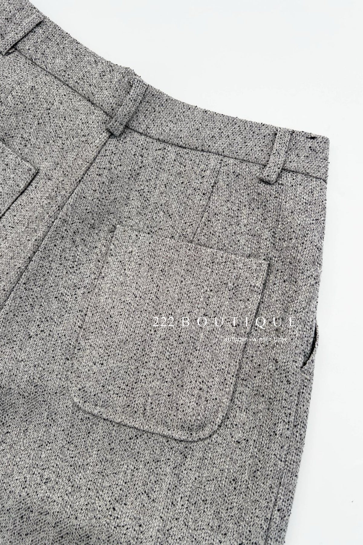 18q14 Basic high-waist wool culottes