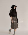 18q14 Basic high-waist wool culottes